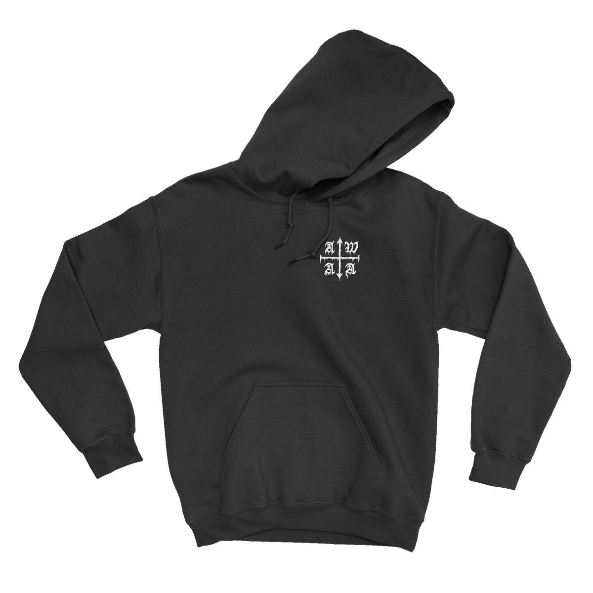 Strength Cult Cross Black Hoodie, front