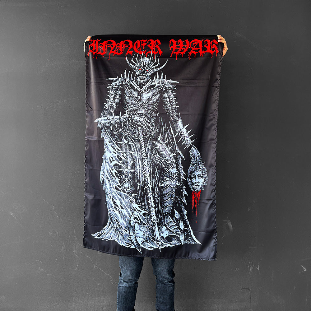 Operation Darkside Gym Wall Flag, held up to show its size
