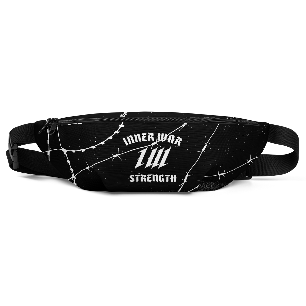 Barbed Black Fanny Pack, front