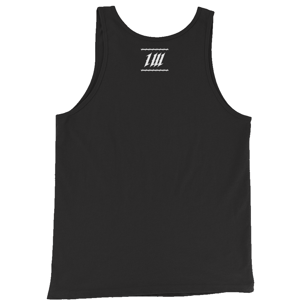 Iron Dissident Black Tank Top, back