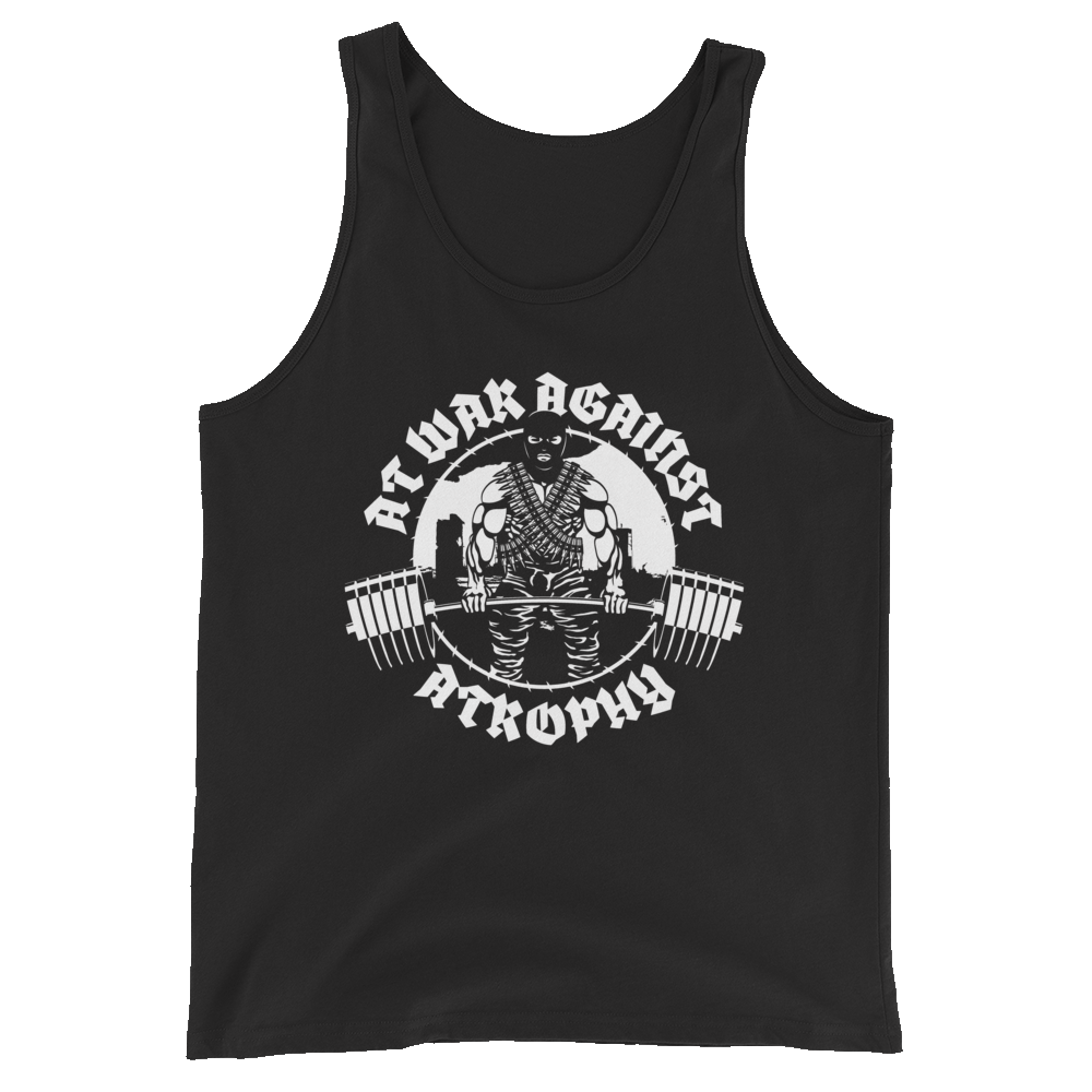 Iron Dissident Black Tank Top, front