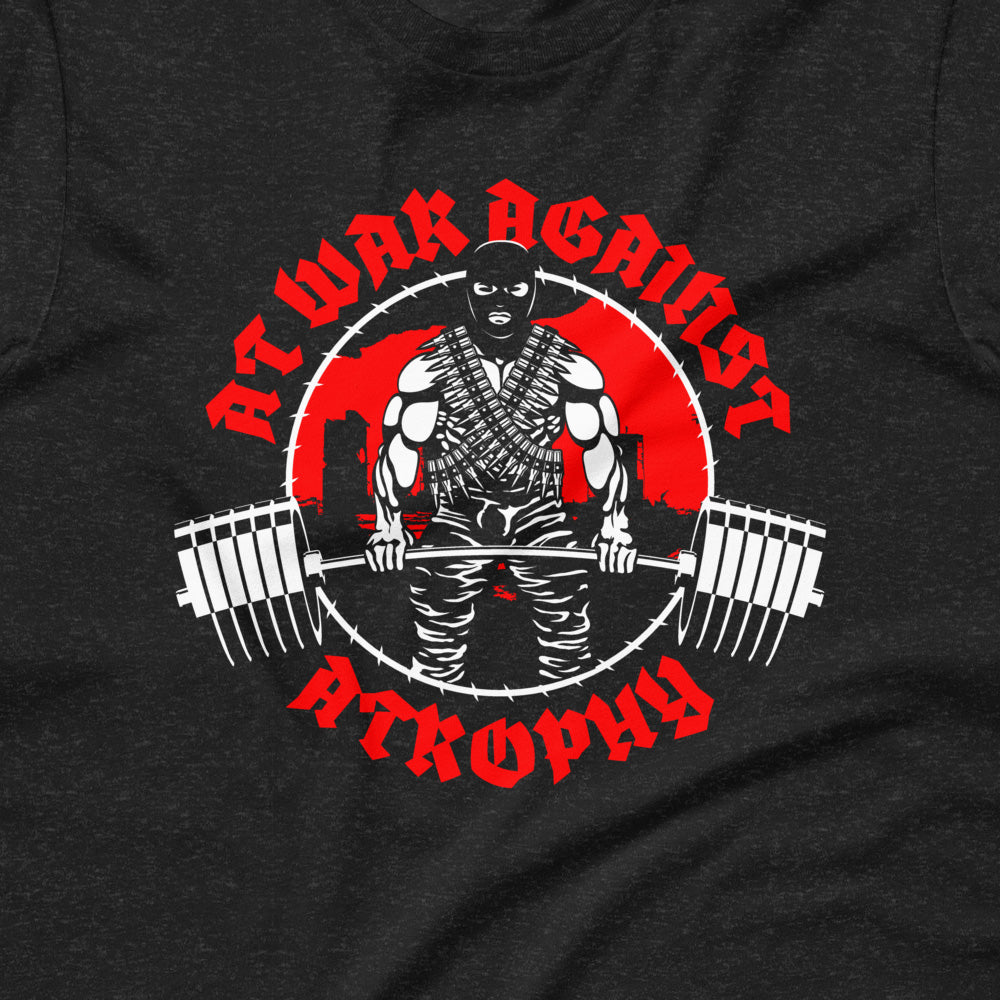 Iron Dissident Black Gym T-Shirt, print close-up
