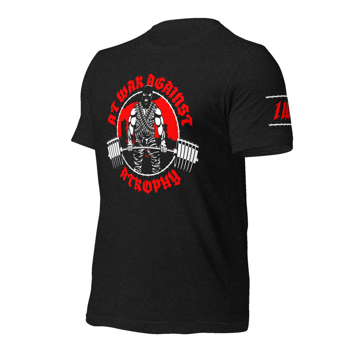 Iron Dissident Black Gym T-Shirt, front, left angle