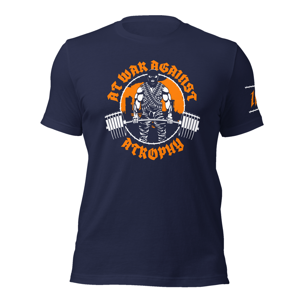 Iron Dissident Navy Gym T-Shirt, front