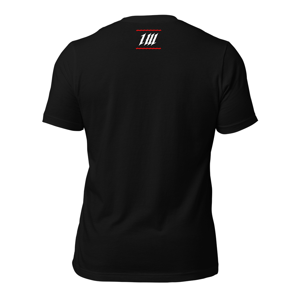 Warskull Black Gym T-Shirt, back, second view