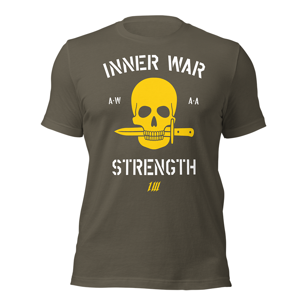 Warskull Olive Drab Gym T-Shirt, front, second view