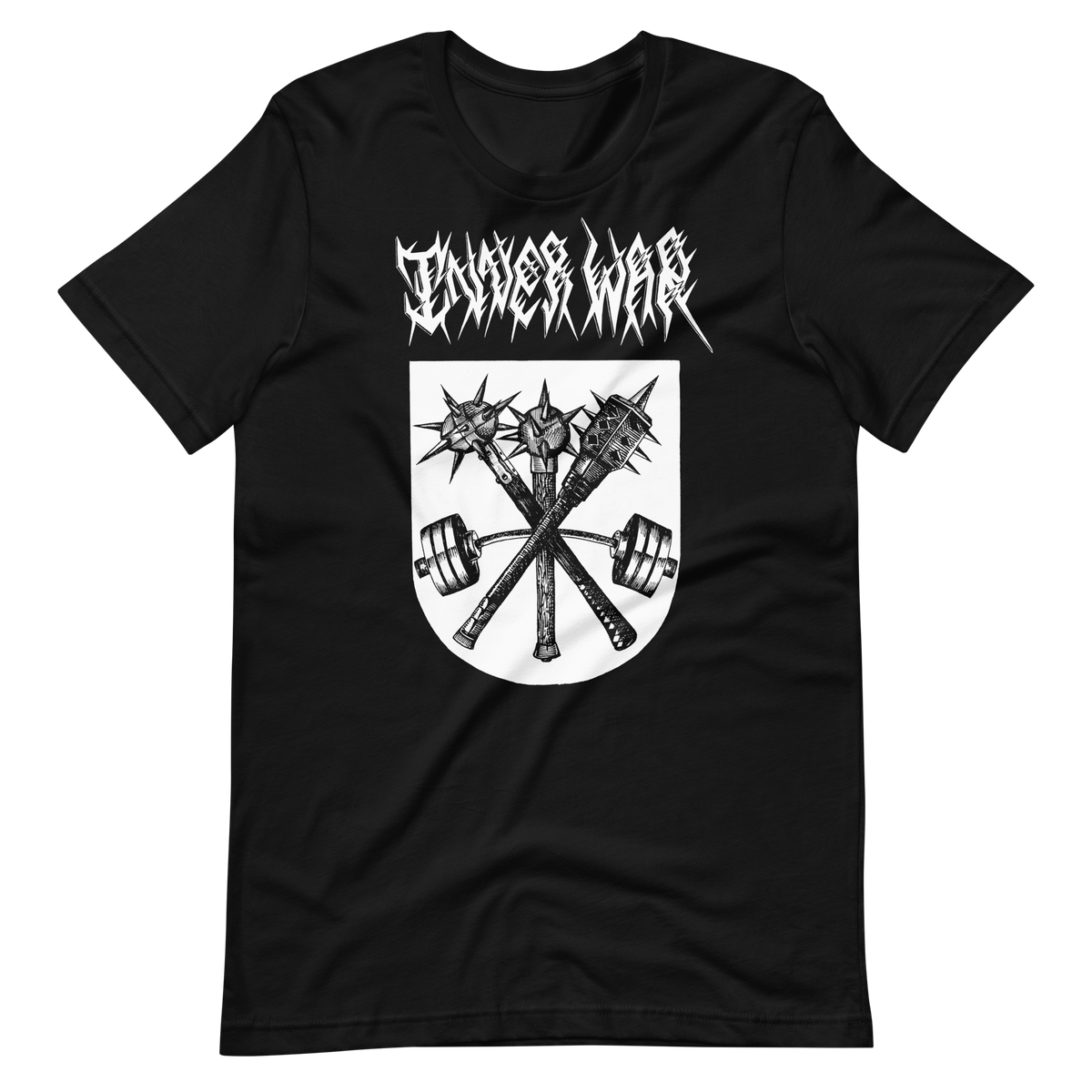 Weapons of War Black Gym Tee, front, second view
