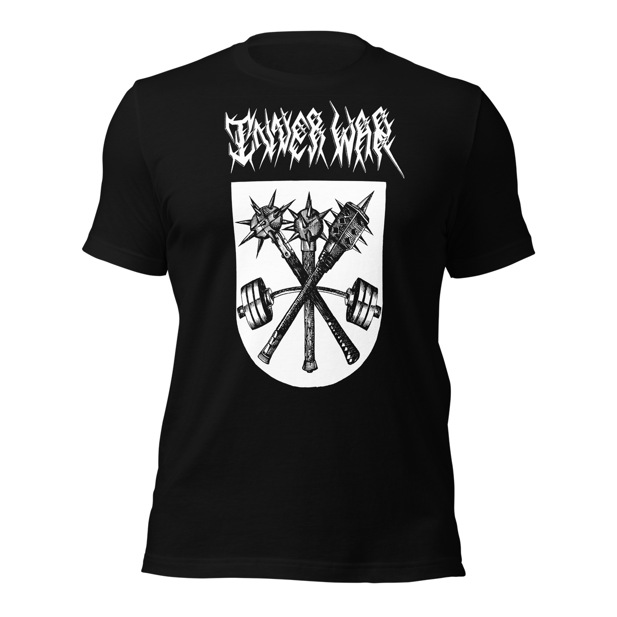 Weapons of War Black Gym Tee, front