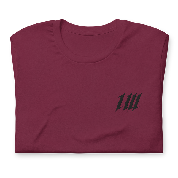 Oxblood Red Minimal Tee