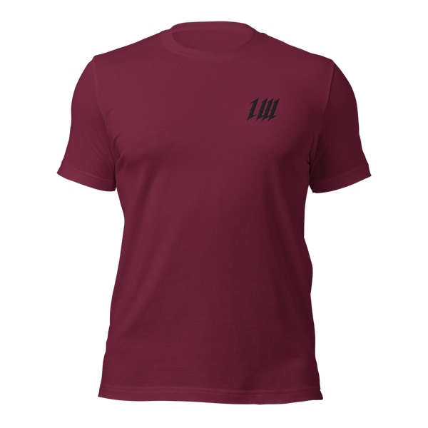 Oxblood Red Minimal Tee