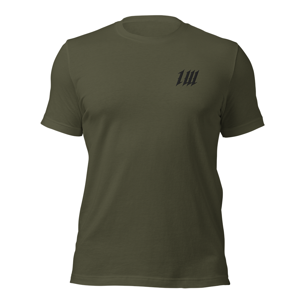 Minimal Olive Drab Gym T-Shirt, front