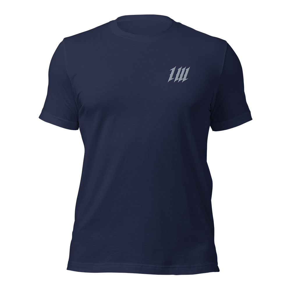 Minimal Navy Gym T-Shirt, front