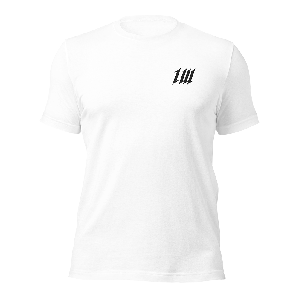 Minimal White Gym T-Shirt, front