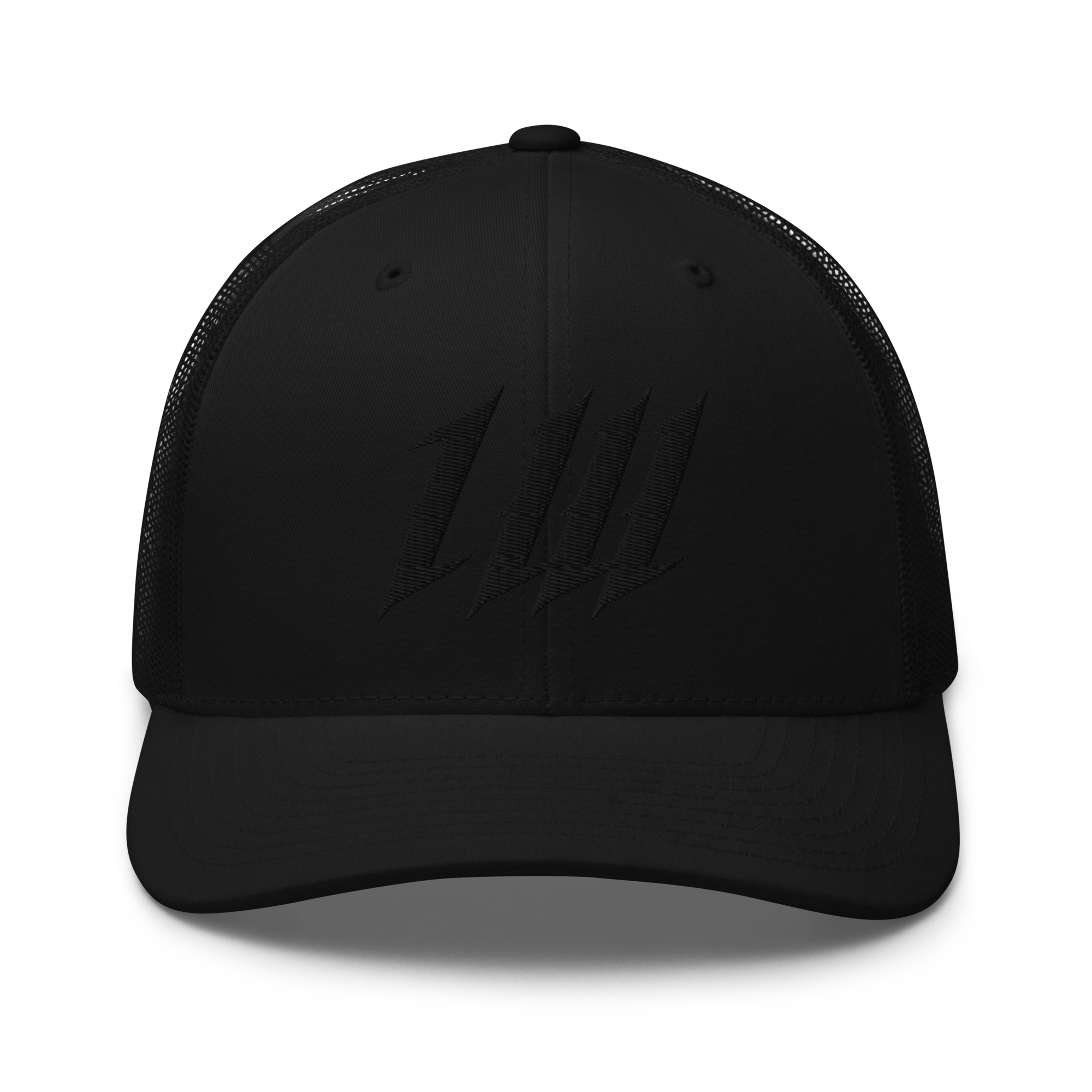 Blacked Out Monogram Trucker Cap