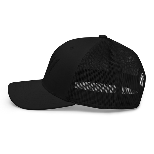 Blacked Out Monogram Trucker Cap