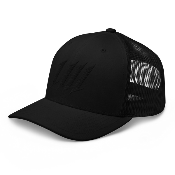 Blacked Out Monogram Trucker Cap