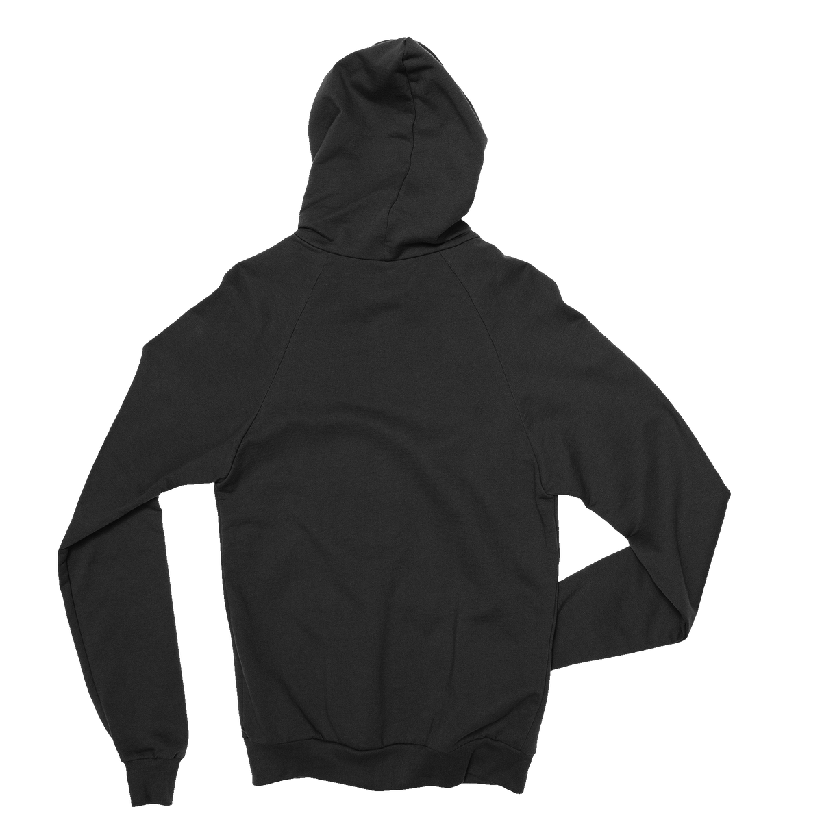 Shield Logo Black Zip Hoodie, back