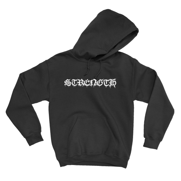 Strength Black Hoodie