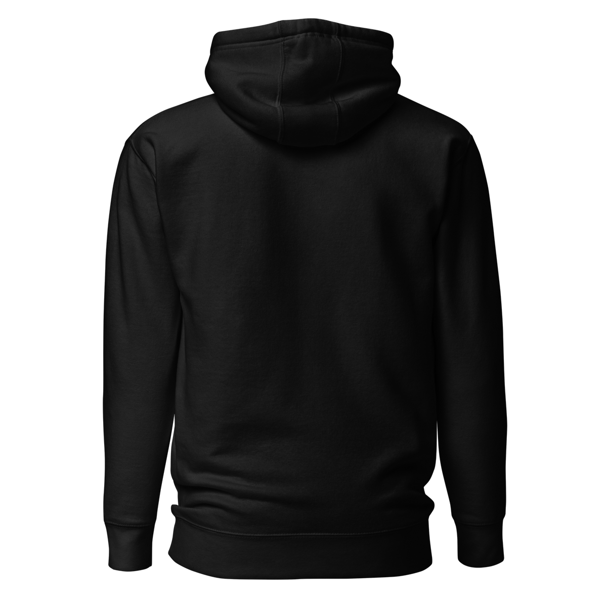 Minimal Black Gym Hoodie, back