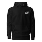 Minimal Black Gym Hoodie, front