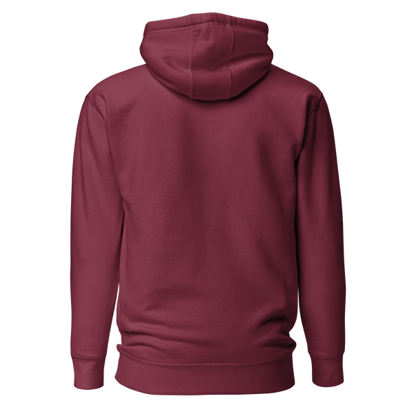 Minimal Burgundy Hoodie