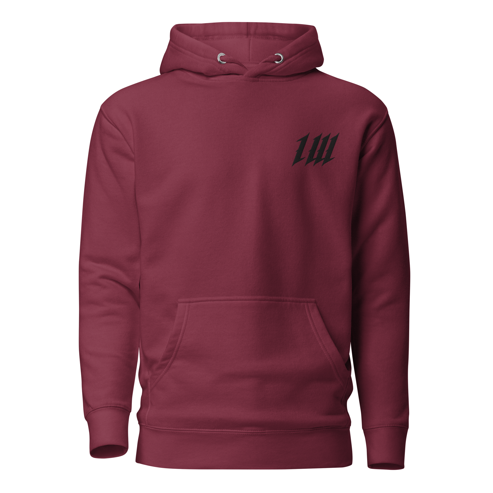 Minimal Burgundy Hoodie