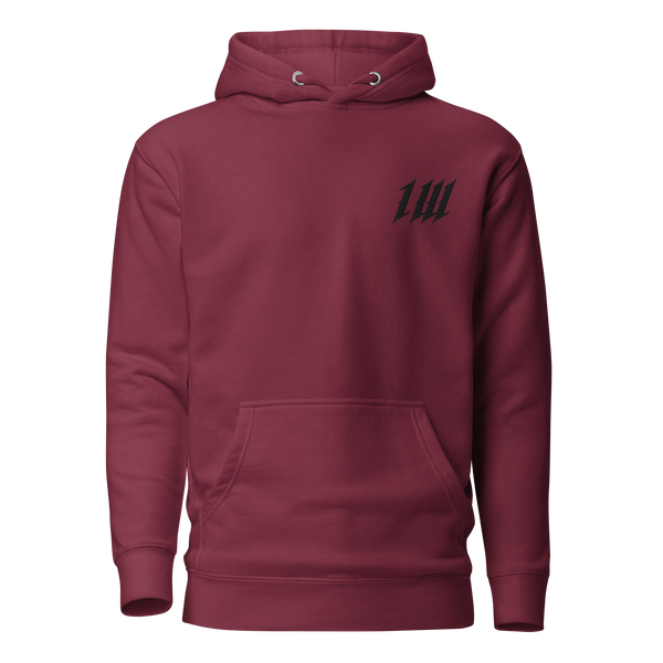 Minimal Burgundy Hoodie