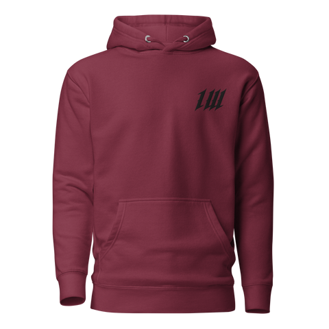 Minimal Burgundy Hoodie