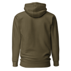 Minimal Military Green Hoodie, back