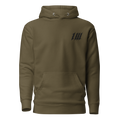 Minimal Military Green Hoodie, front