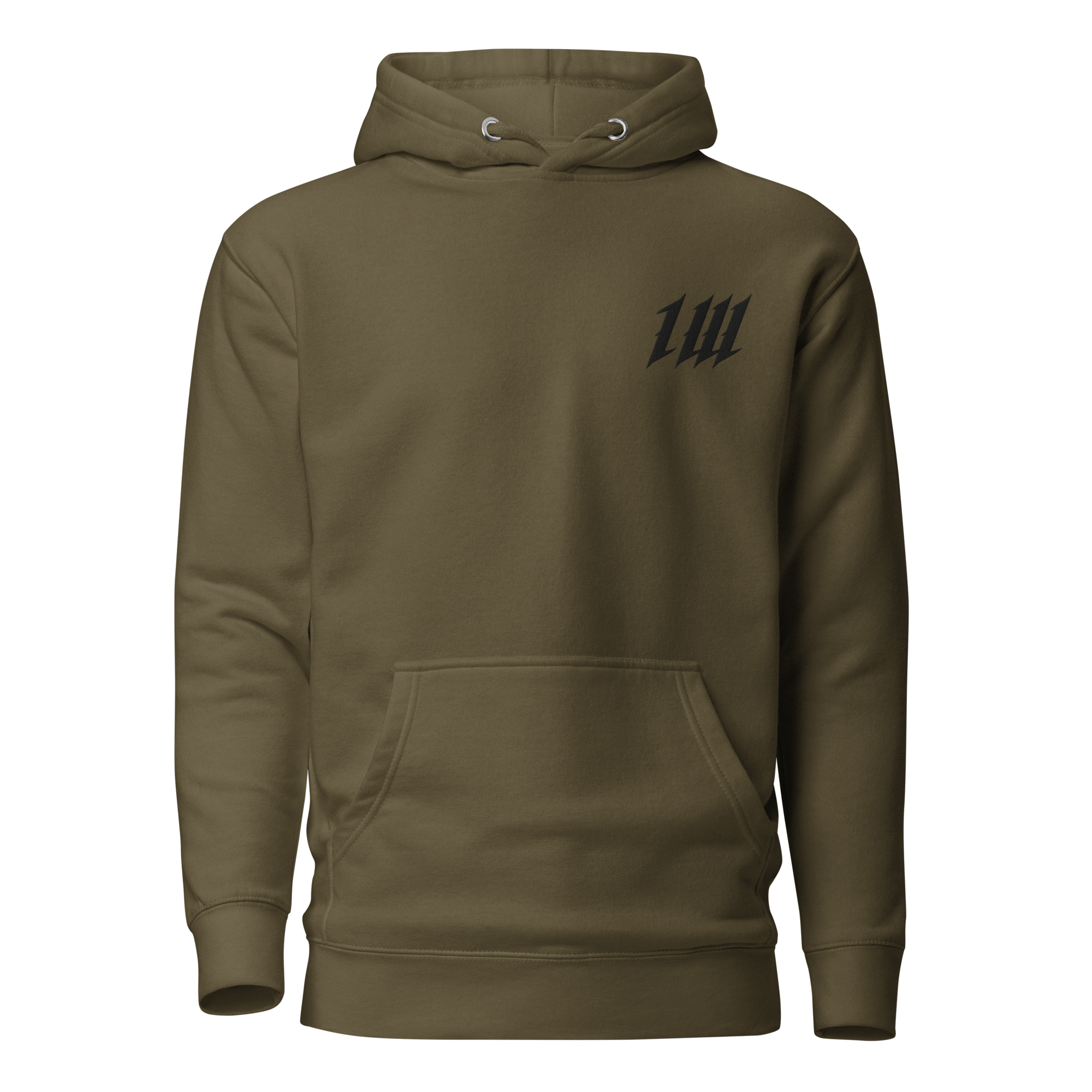 Minimal Military Green Hoodie