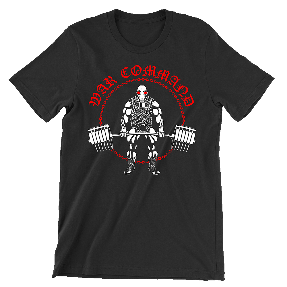 War Command Black Metal Gym Tee, front