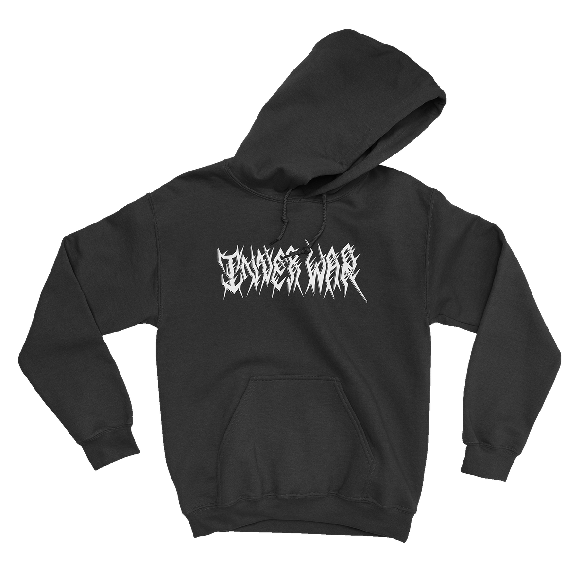 Weapons of War Black Gym Hoodie, front