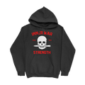 Warskull Black Gym Hoodie, front