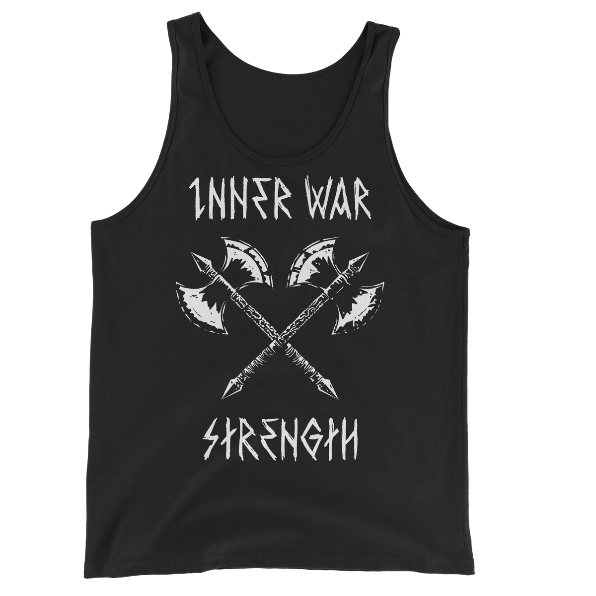 Barbaric Axes Black Gym Tank Top, front