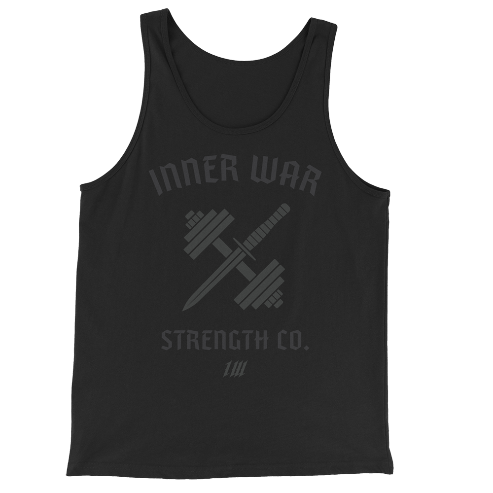 Regiment Black Gym Tank Top, front