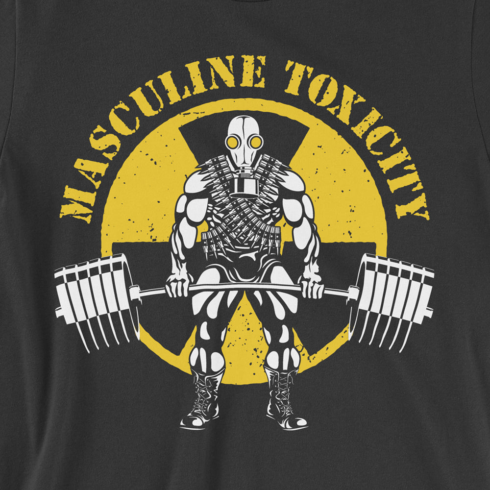 Masculine Toxicity Gym T-Shirt, print close-up