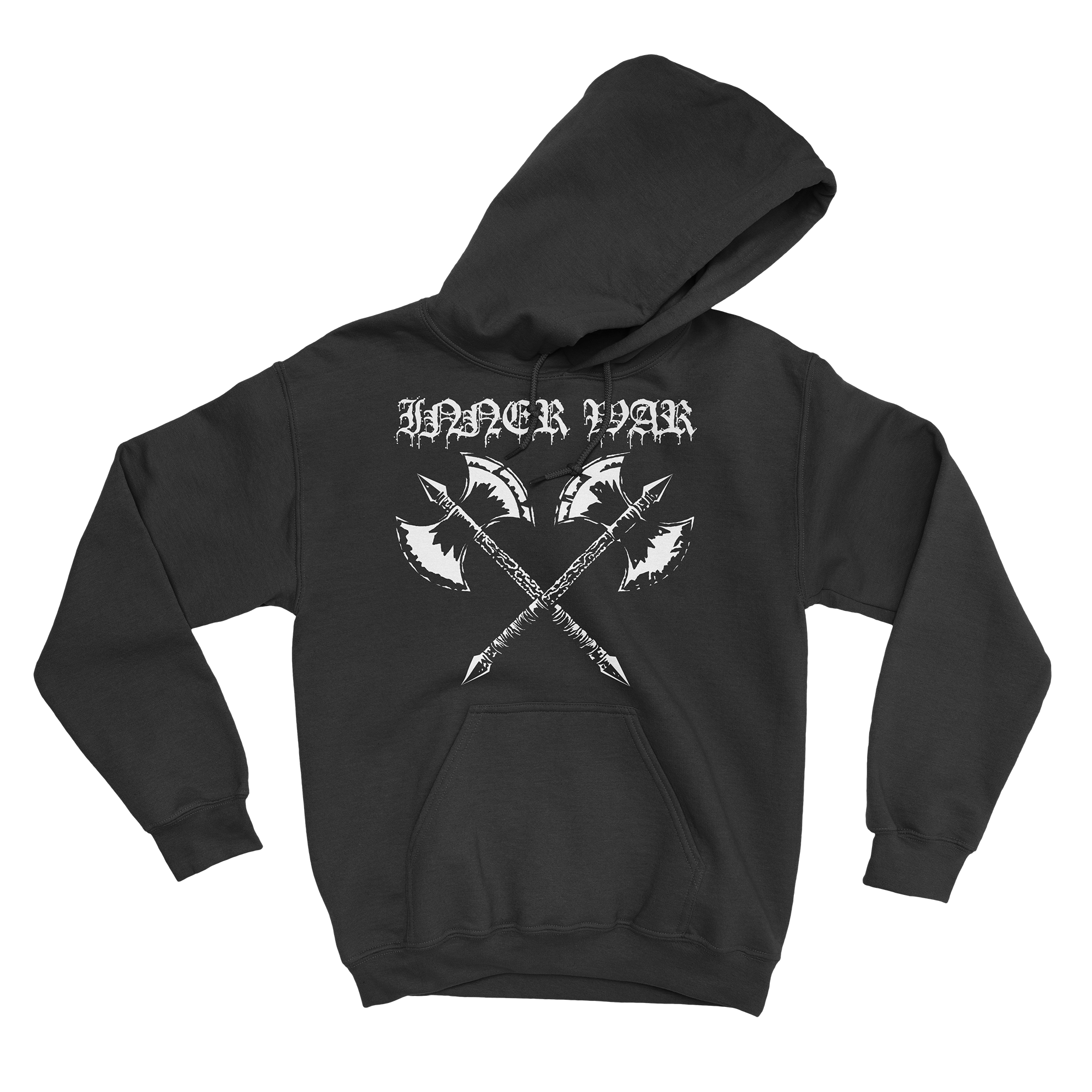 Barbaric Axes Black Pullover Gym Hoodie – Inner War Strength Co.