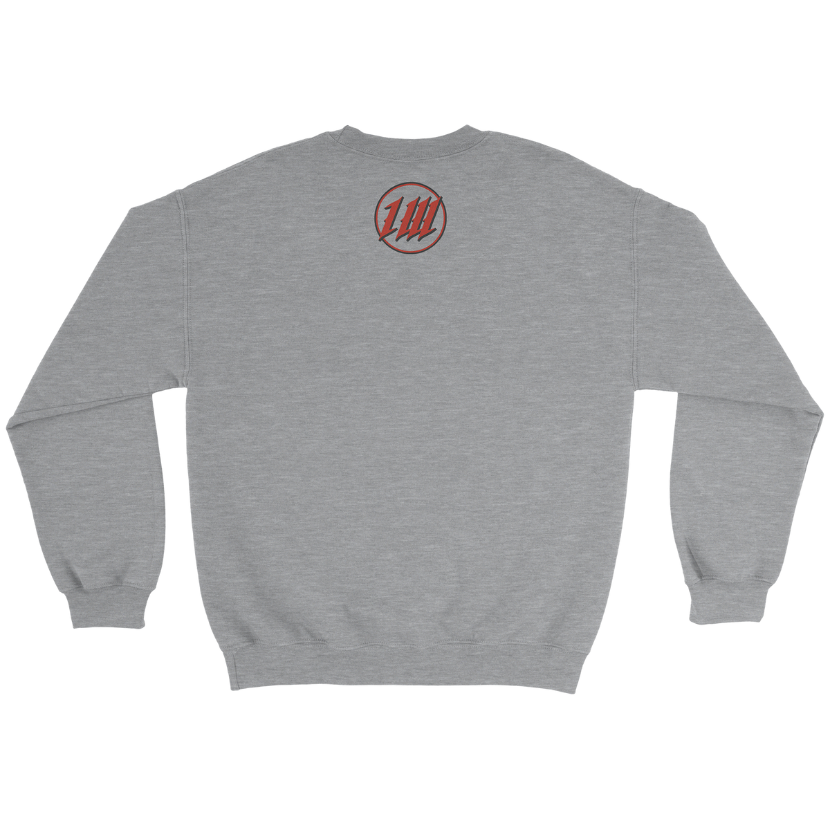 Golden Era Grey Crewneck, back with Inner War monogram