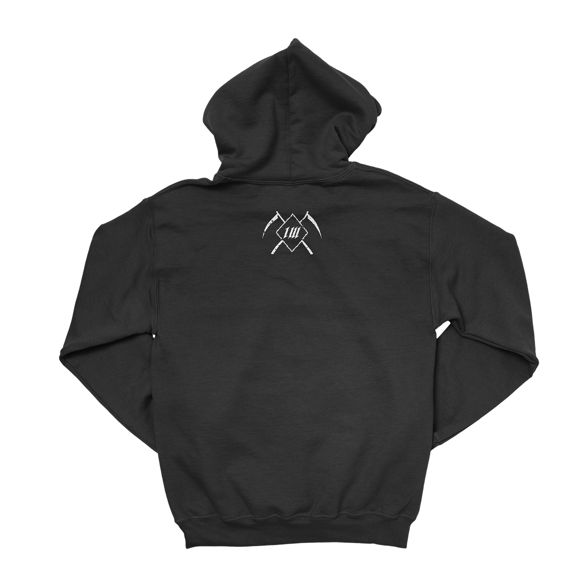 Reap Barbell Reaper Gym Hoodie, back with scythe logo