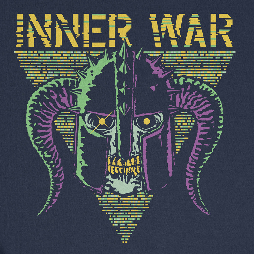 Nuked Barbarian Navy Sweatshirt, print close-up