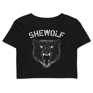 Shewolf Black Crop Tee