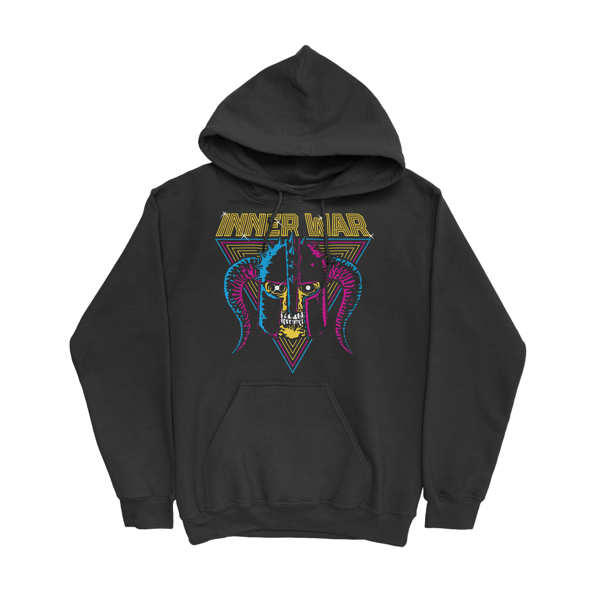 Retro Synthwave Barbarian Hoodie, front
