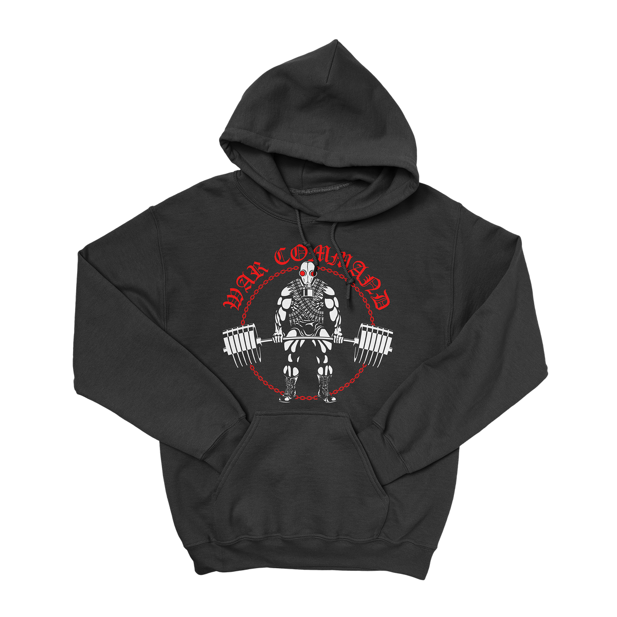 War Command Black Metal Hoodie, front